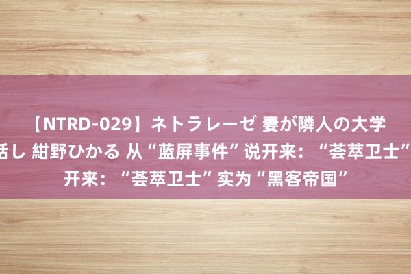 【NTRD-029】ネトラレーゼ 妻が隣人の大学生に寝盗られた話し 紺野ひかる 从“蓝屏事件”说开来：“荟萃卫士”实为“黑客帝国”