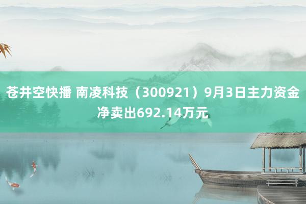 苍井空快播 南凌科技（300921）9月3日主力资金净卖出692.14万元