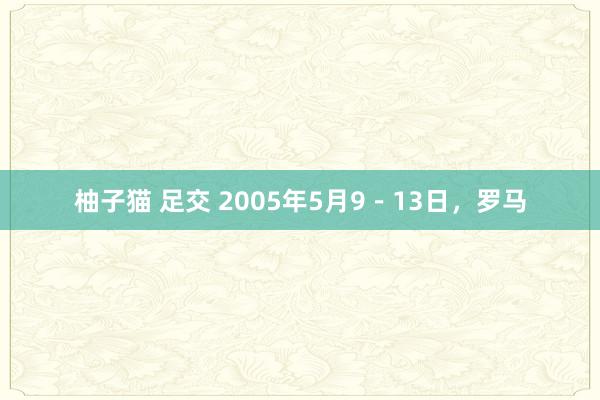 柚子猫 足交 2005年5月9－13日，罗马